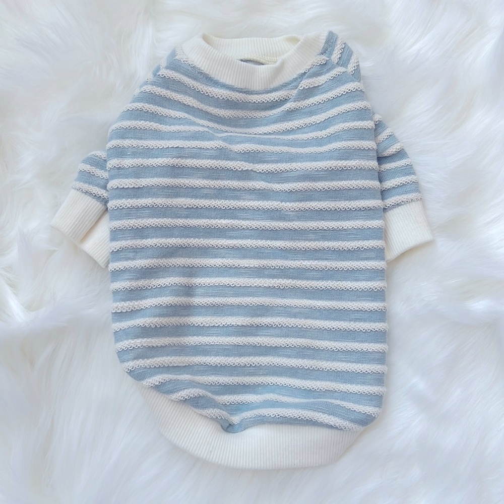 Studio Eloise Mint and Cream Striped Tee